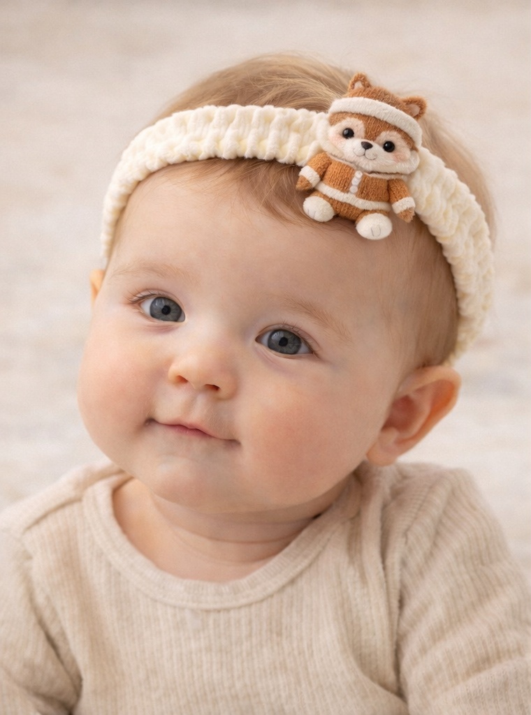 Explorer Shiba Inu Baby Headband with Outdoor Look