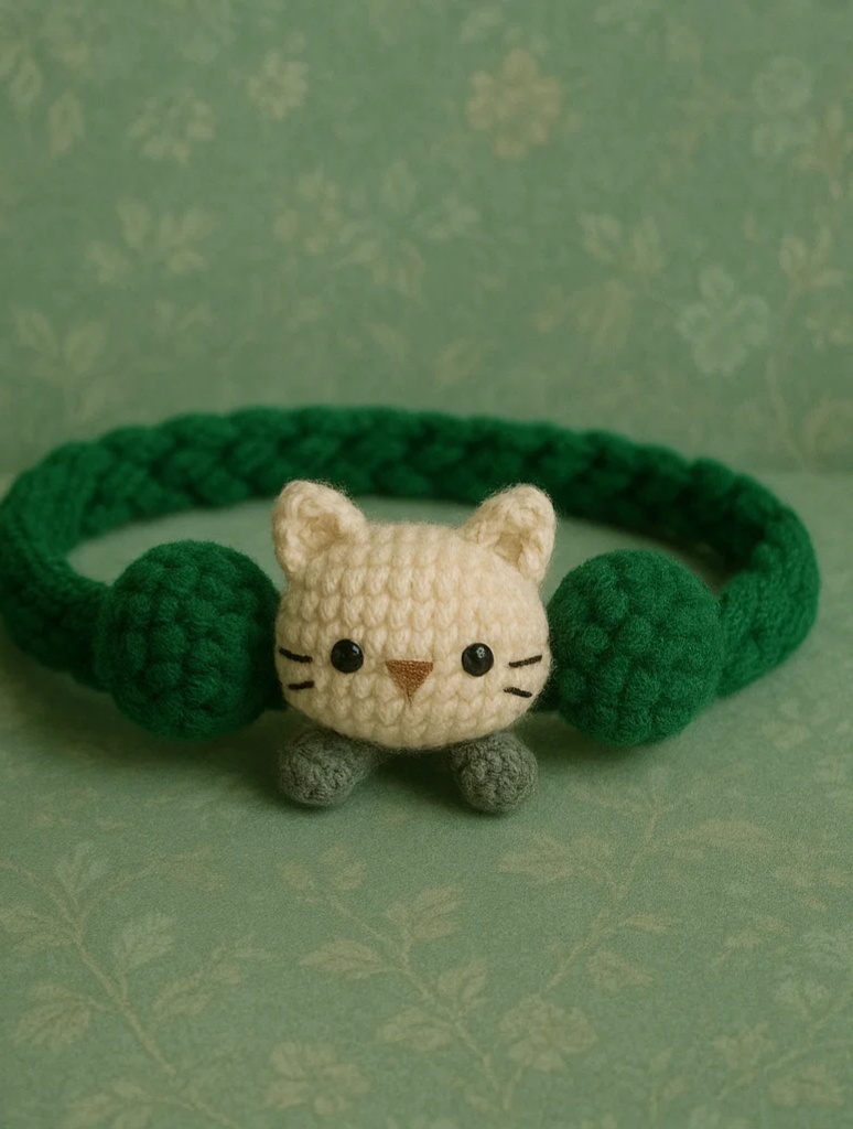 Cat Ears-Themed Baby Headband (Green)