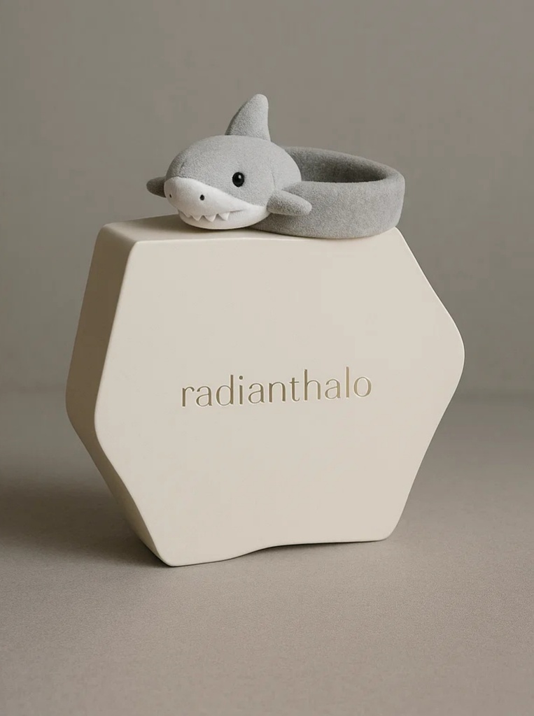 Shark-Themed Baby Headband for an Edgy Look