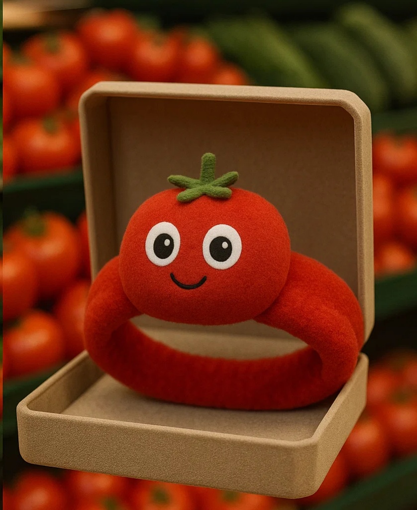 Soft Red Tomato Baby Headband for Adorable Photoshoots and Gifts