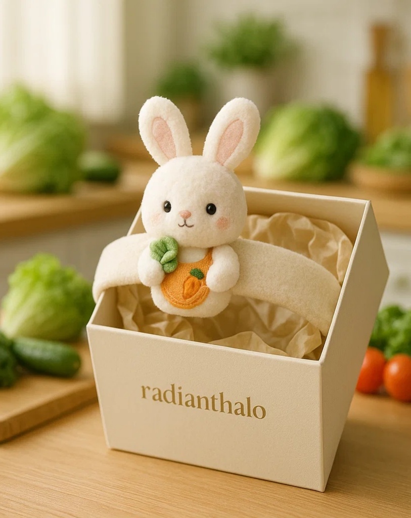 Cute Bunny Headband with Carrot Detail for Babies