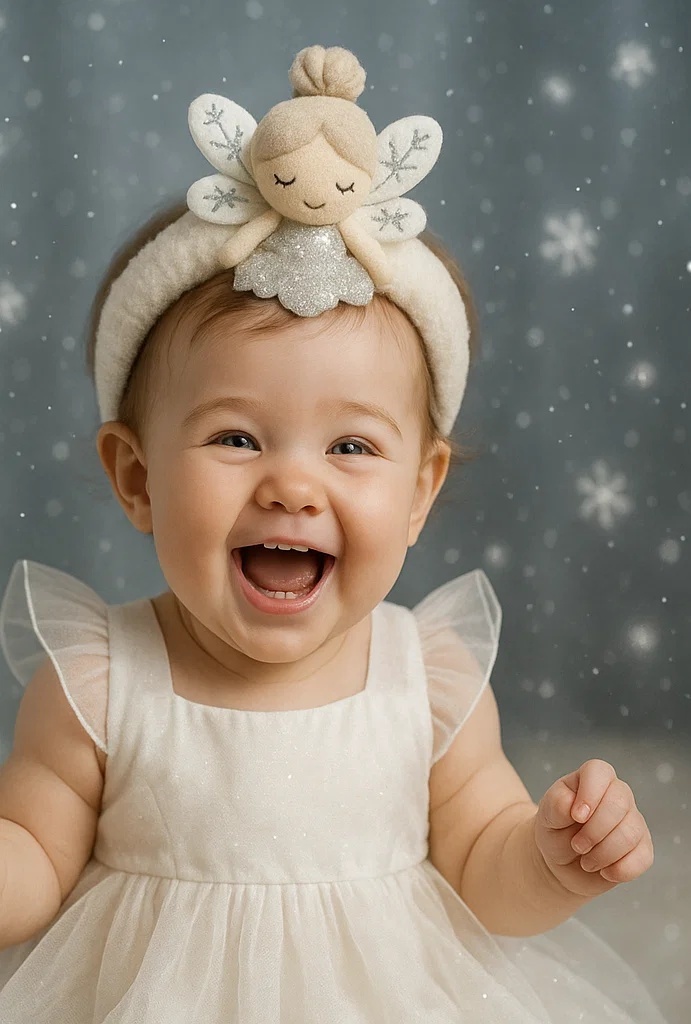 Charming Melon-Inspired Baby Headband with Winter Accessories