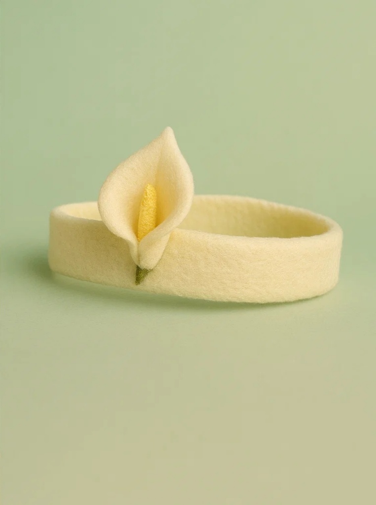 Fairy Calla Lily Headband for Babies – Soft Adjustable Newborn Hairband
