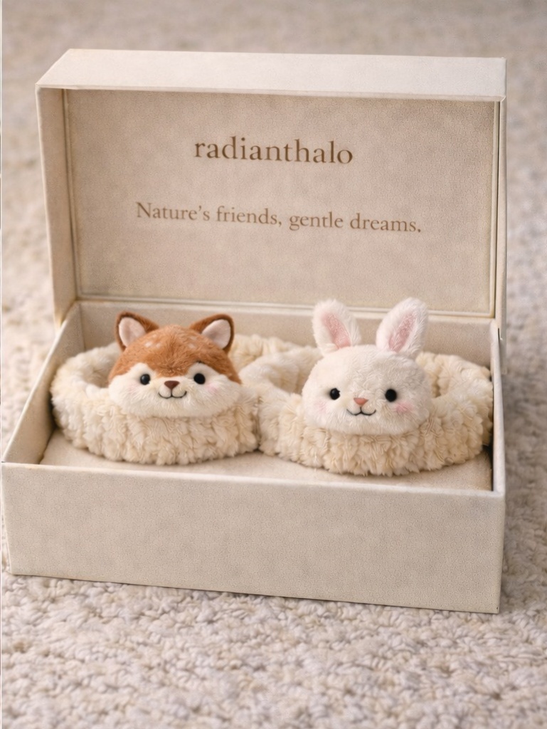 3D Plush Bunny Baby Headband – Soft Rabbit Ear Newborn Photo Accessory