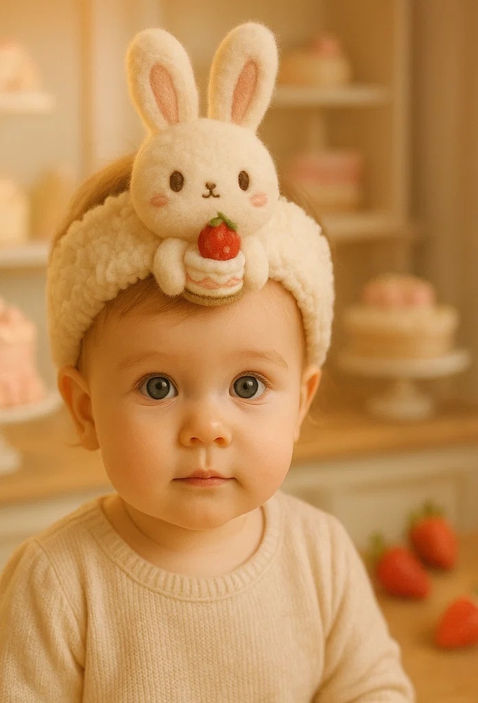 Comfortable Cotton Baby Headbands with Vibrant Fruit and Cartoon Decorations – Ideal for Special Occasions