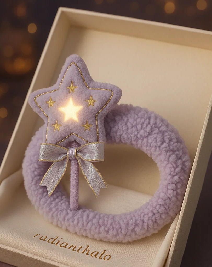 Purple Star Magic Wand Baby Headband – Adorable & Comfortable for Infants