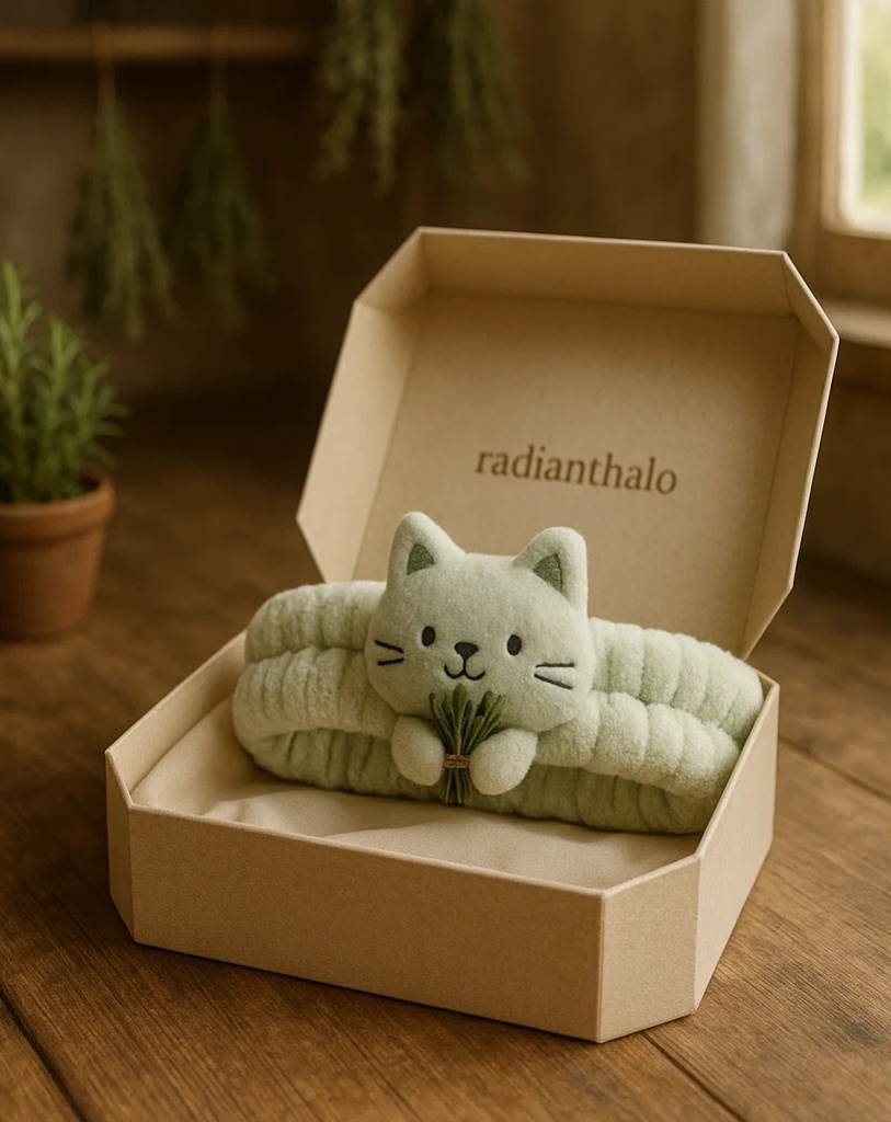 Soft Baby Headband with Removable Cat Embellishment for Cute and Comfortable Photos