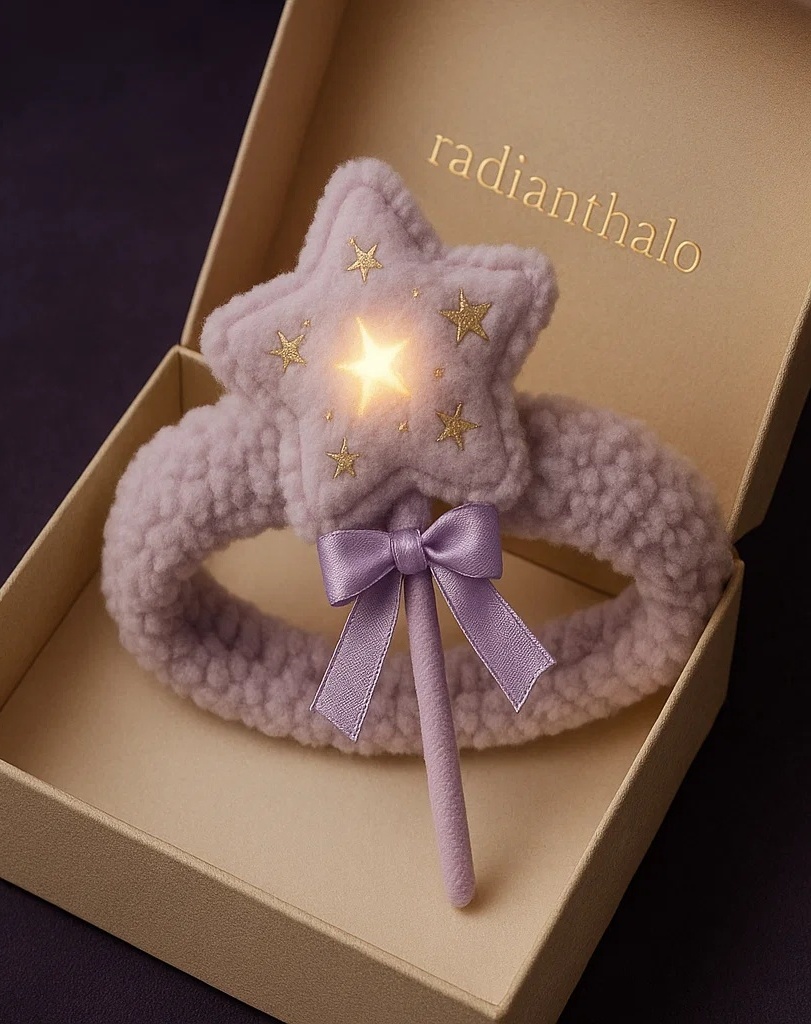 Lilac Star Magic Wand Baby Headband – Perfect for Party & Photo Sessions