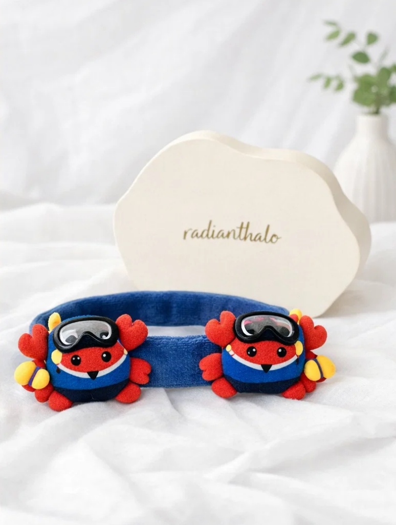 Crab Diver Baby Headband – Ocean Adventure Plush Design