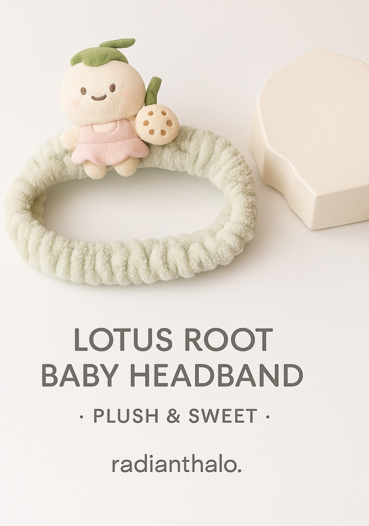 Lotus Root Baby Headband - Soft and Charming