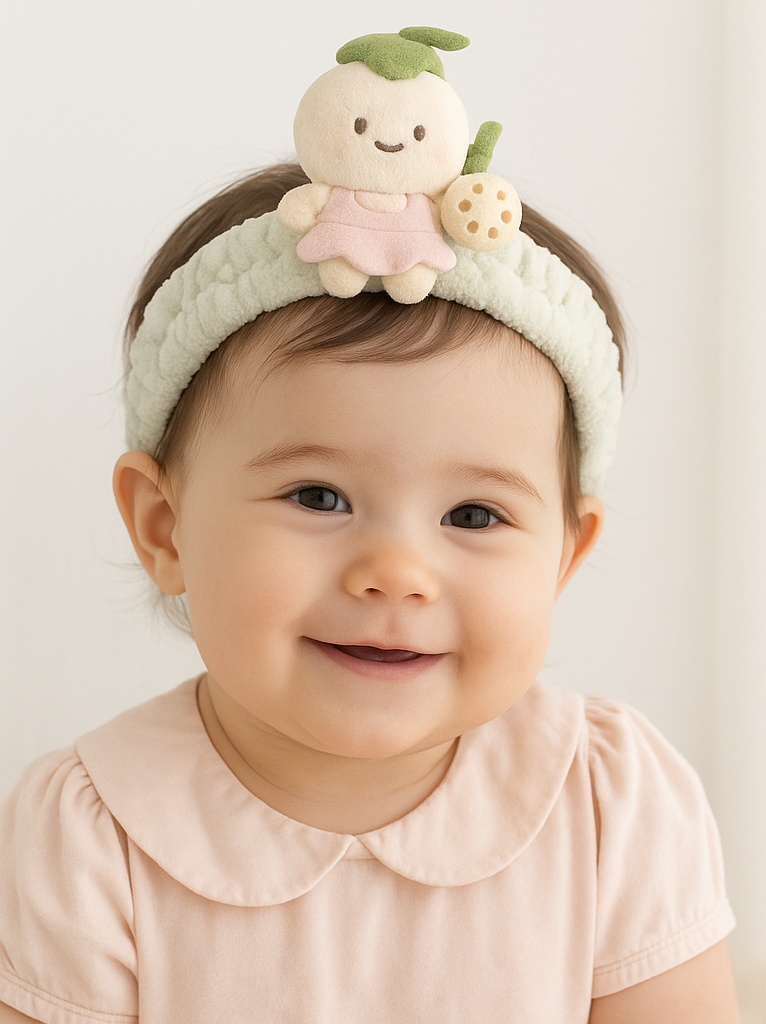 Lotus Root Baby Headband - Soft and Charming