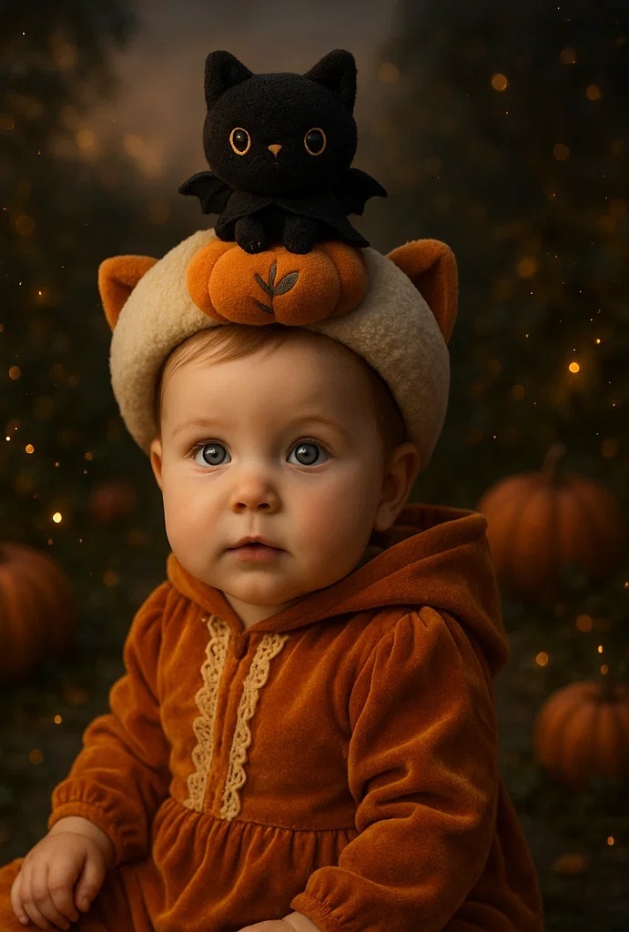 Black Cat Halloween Baby Headband – Cute Plush for Bulk Orders