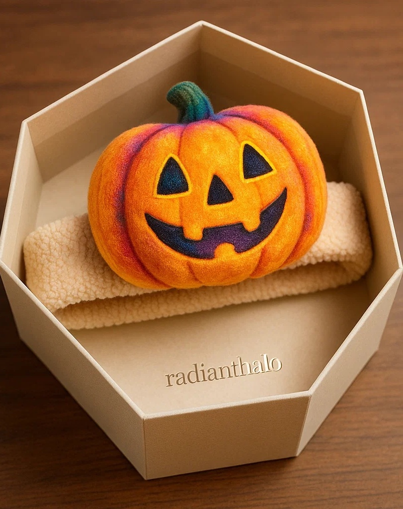 Pumpkin Plush Baby Headband – Soft & Comfortable for Infant Photography