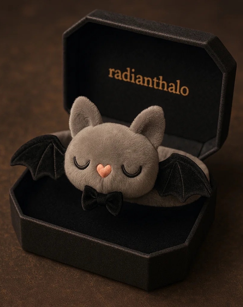 Gray Bat Plush Baby Headband – Soft & Cute for Infant Gifting