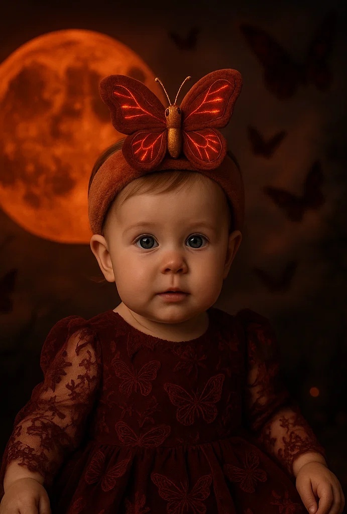 Premium LED Butterfly Baby Headband – Elegant and Comfortable for Infants