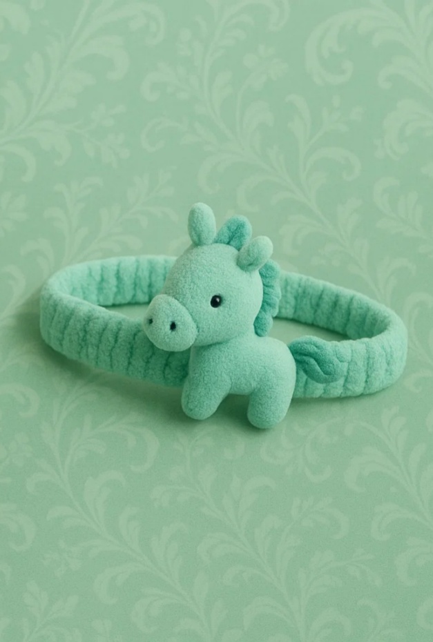 Seahorse-Themed Baby Headband