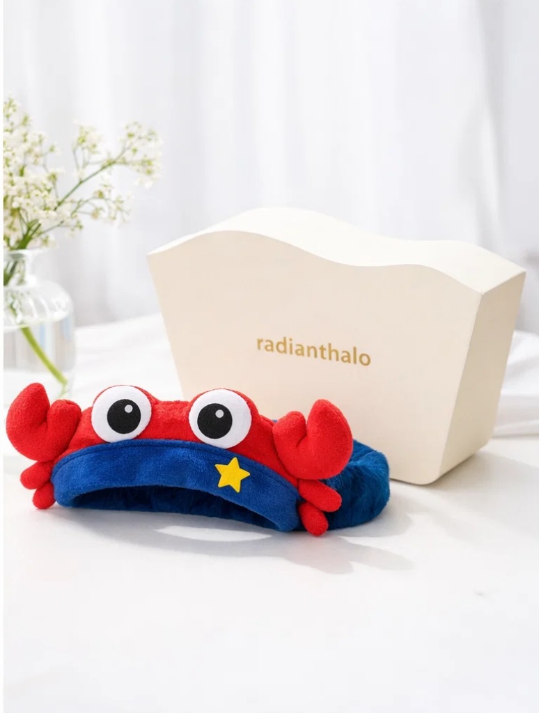 Crab Style Baby Headband and Plush Toy Set