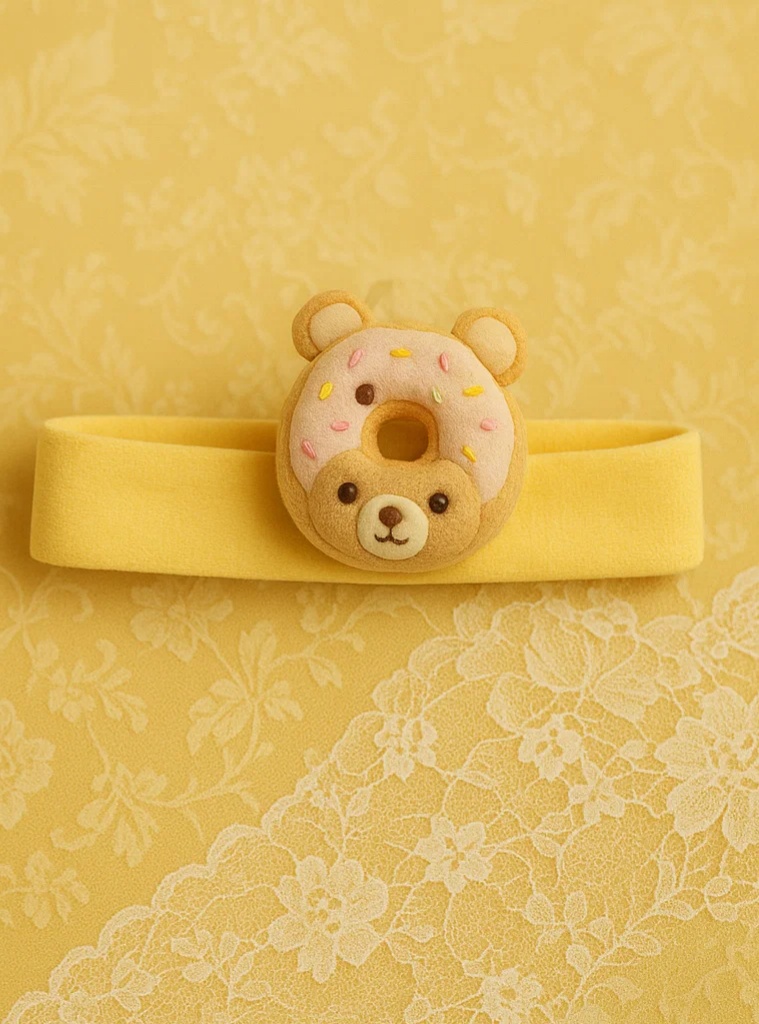 Donut Bear Baby Headband – Sweet and Fun