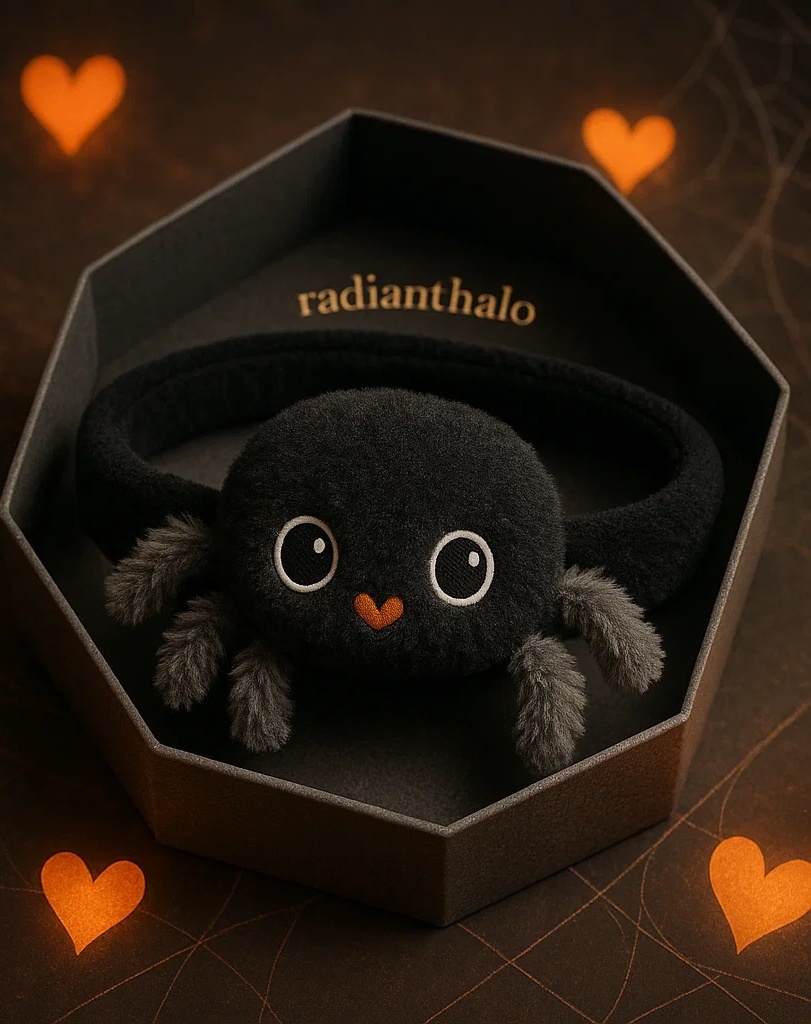 Cute Black Spider Plush Baby Headband – Ideal for Bulk Orders & Gifting