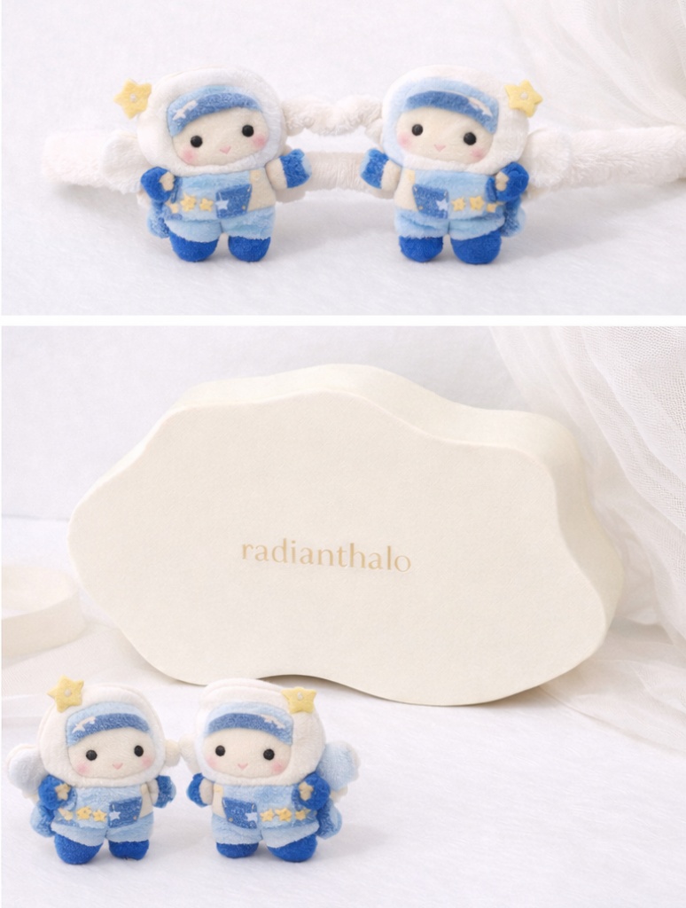 Astronaut Double Plush Doll Baby Headband