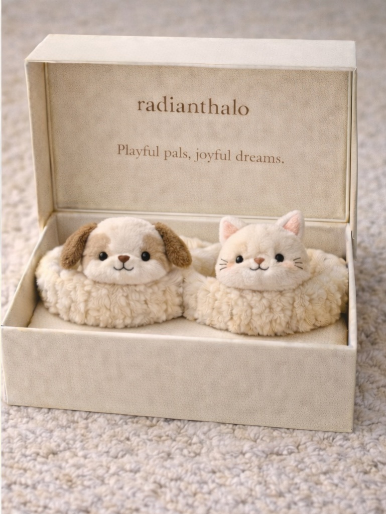 3D Plush Cat Baby Headband – Soft Kitty Face Newborn Photo Accessory