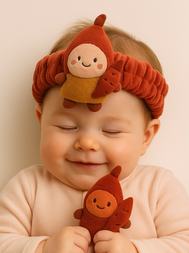 Sweet Potato Baby Headband - Cozy and Cute