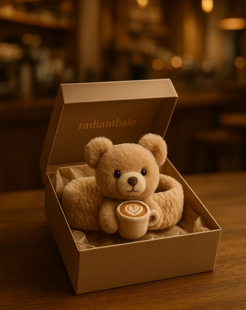Latte Cup Bear Headband for Baby Gifts – Premium Plush Design