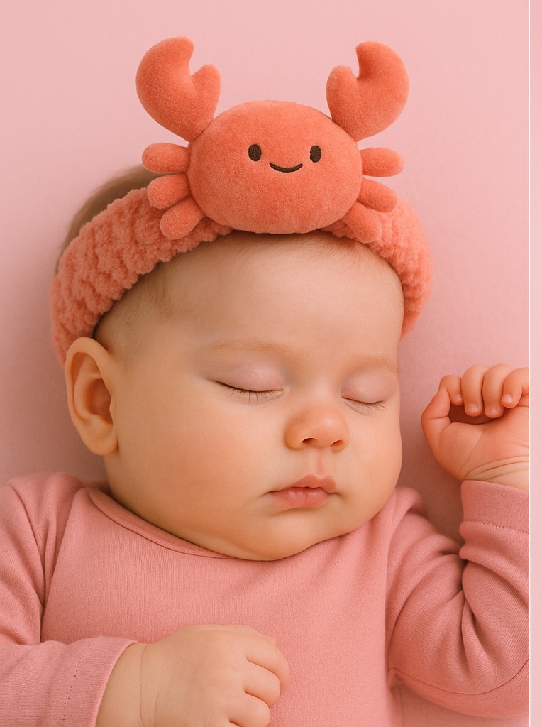Baby Crab Removable Plush Toy Headband - Plush & Cute