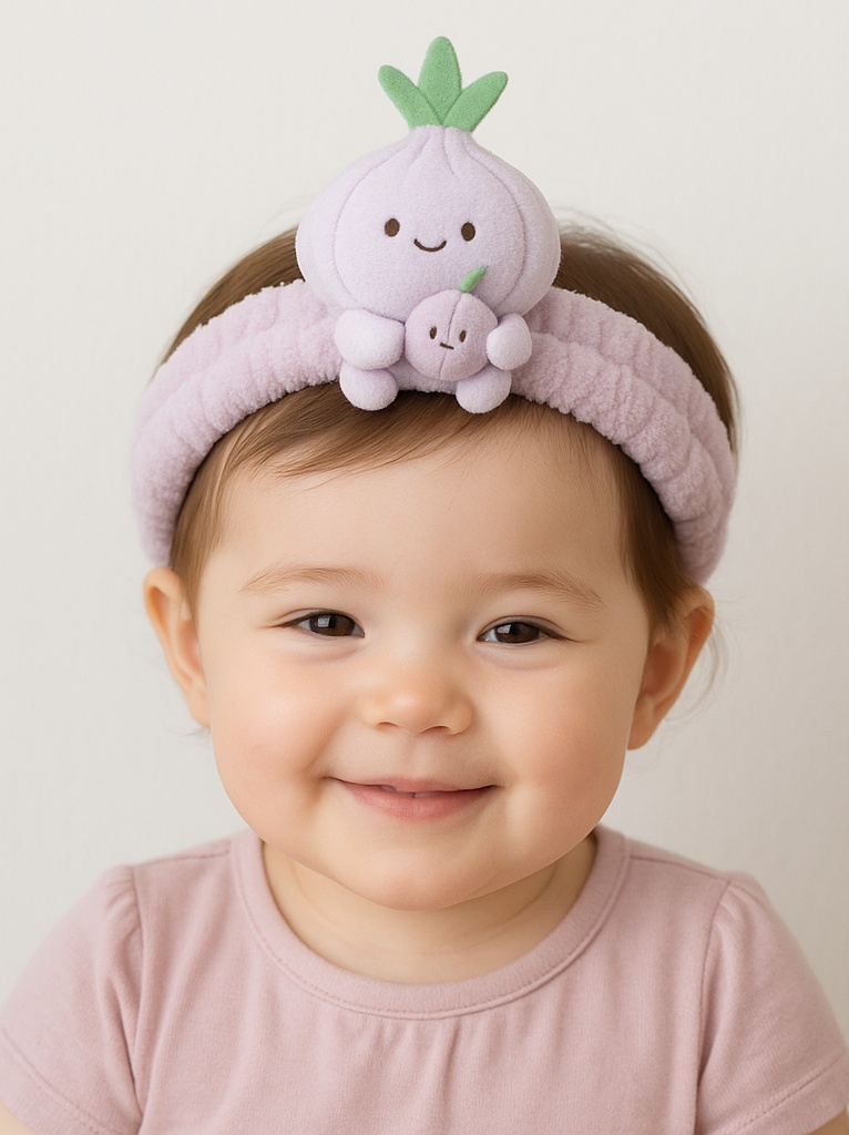 Radish Baby Headband - Soft Plush with Adorable Design