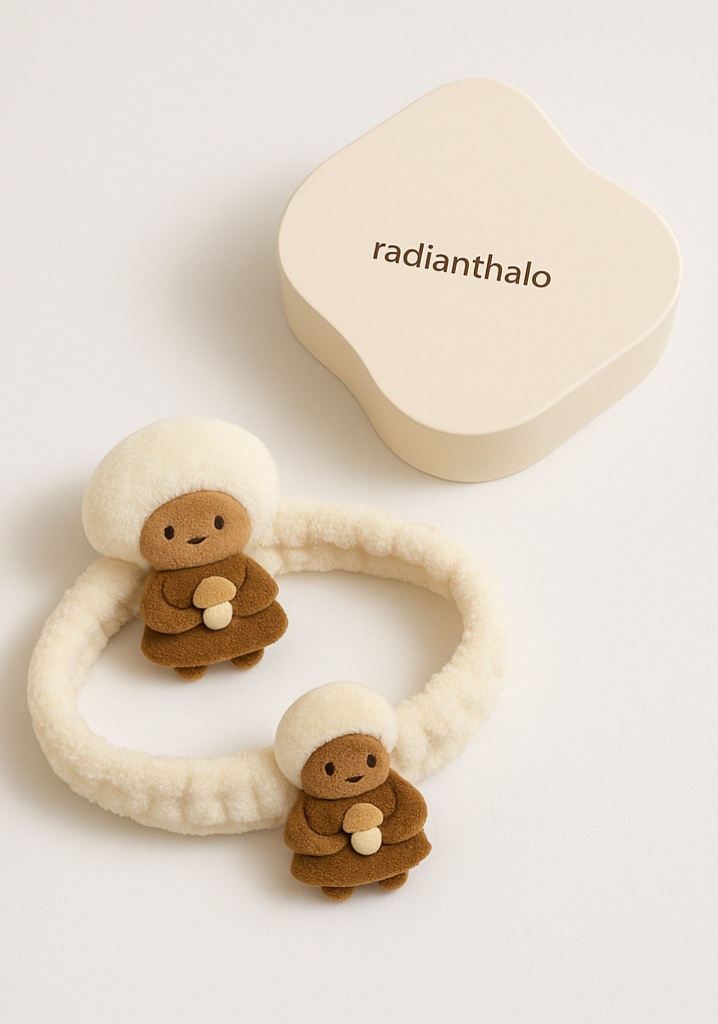 Mushroom Baby Headband - Warm and Playful