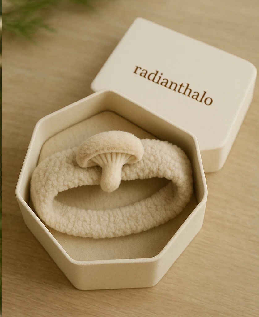 Creative Baby Headbands with Mushroom Embellishments for Nature-Themed Collections