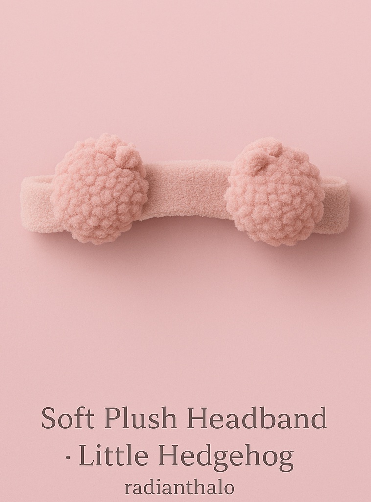 Weicher Baby-Headband mit abnehmbarem Kuscheltier