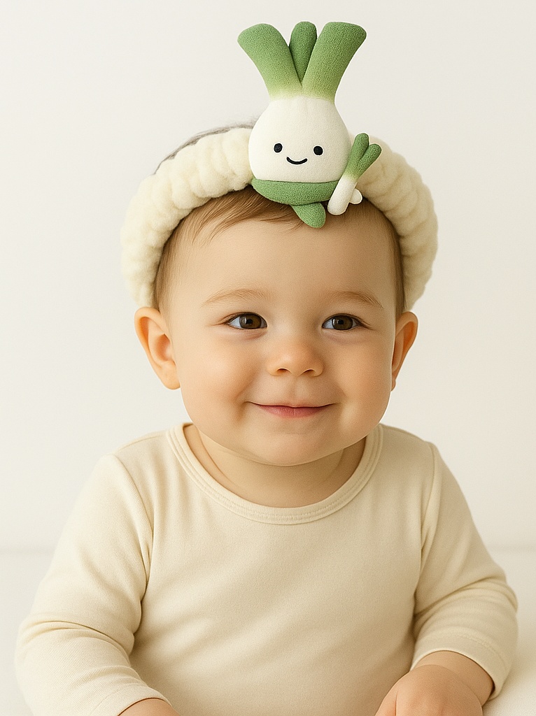 Spring Onion Baby Headband - Fun and Whimsical