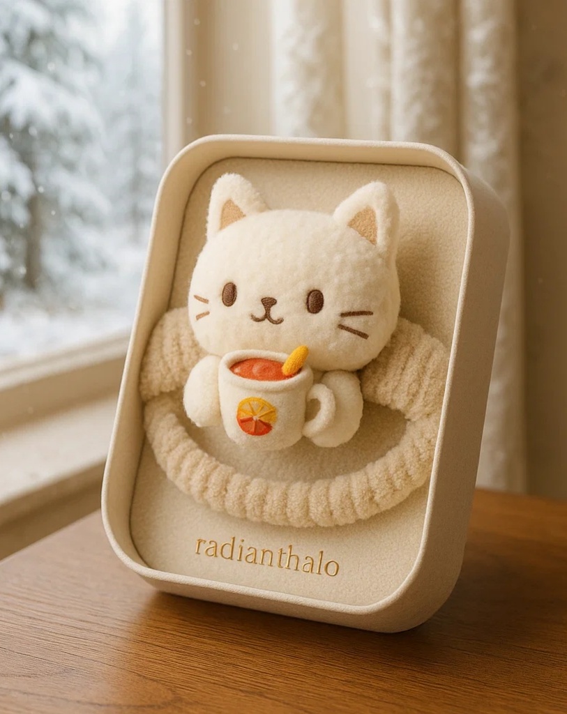 Stylish Baby Headband with Removable Hot Drink Accessories - Perfect for Custom Photoshoots