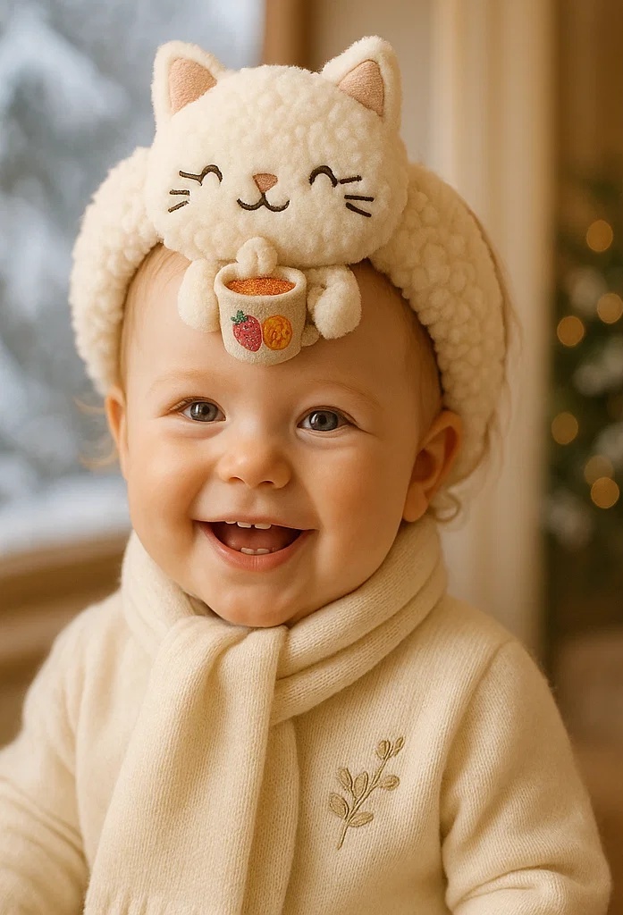 Unique Baby Headband Featuring Fruit-Themed Drink Cup - A Fun Accessory for Baby Portraits