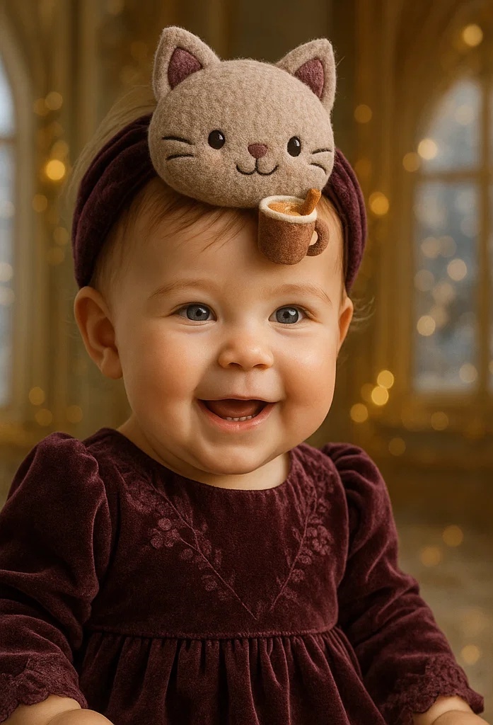 Soft and Cozy Baby Headband with Cute Animal Figurines – Ideal for Baby Accessories