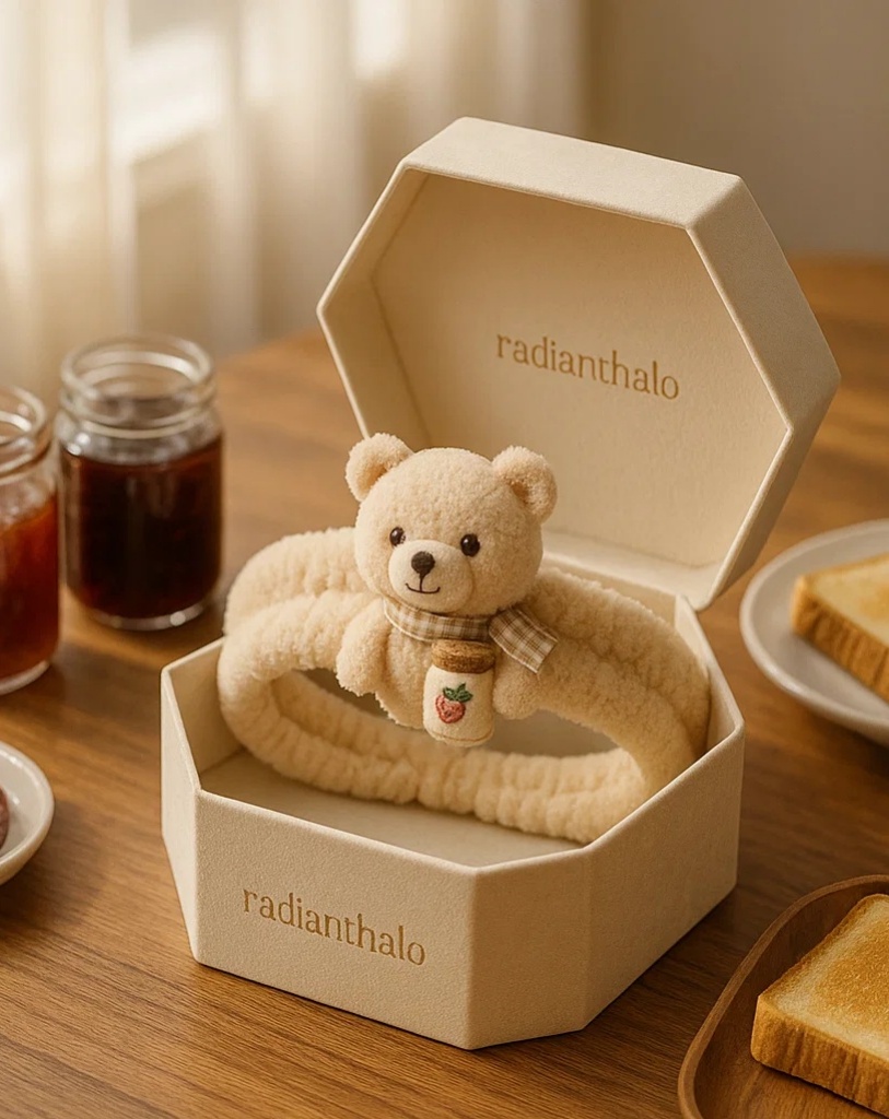 Cute Bear-Themed Baby Headbands with Pancake Embellishment - Ideal for Baby Boutiques