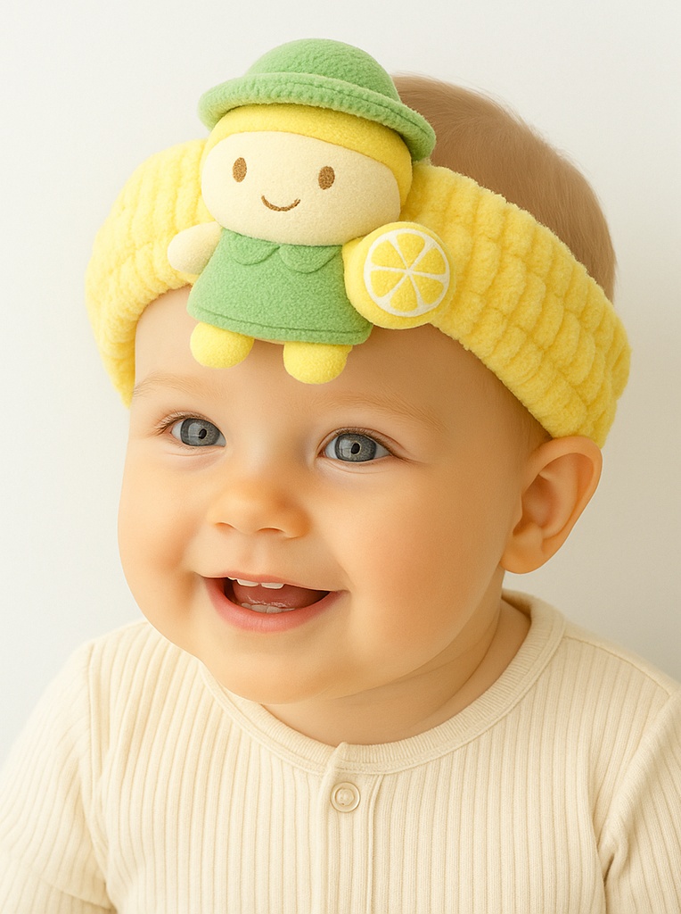 Soft & Cozy Removable Plush Toy Headband - Perfect for Newborns