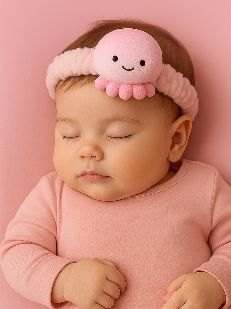 Bandeau Bébé Pink Moon Jelly - Doux et Mignon