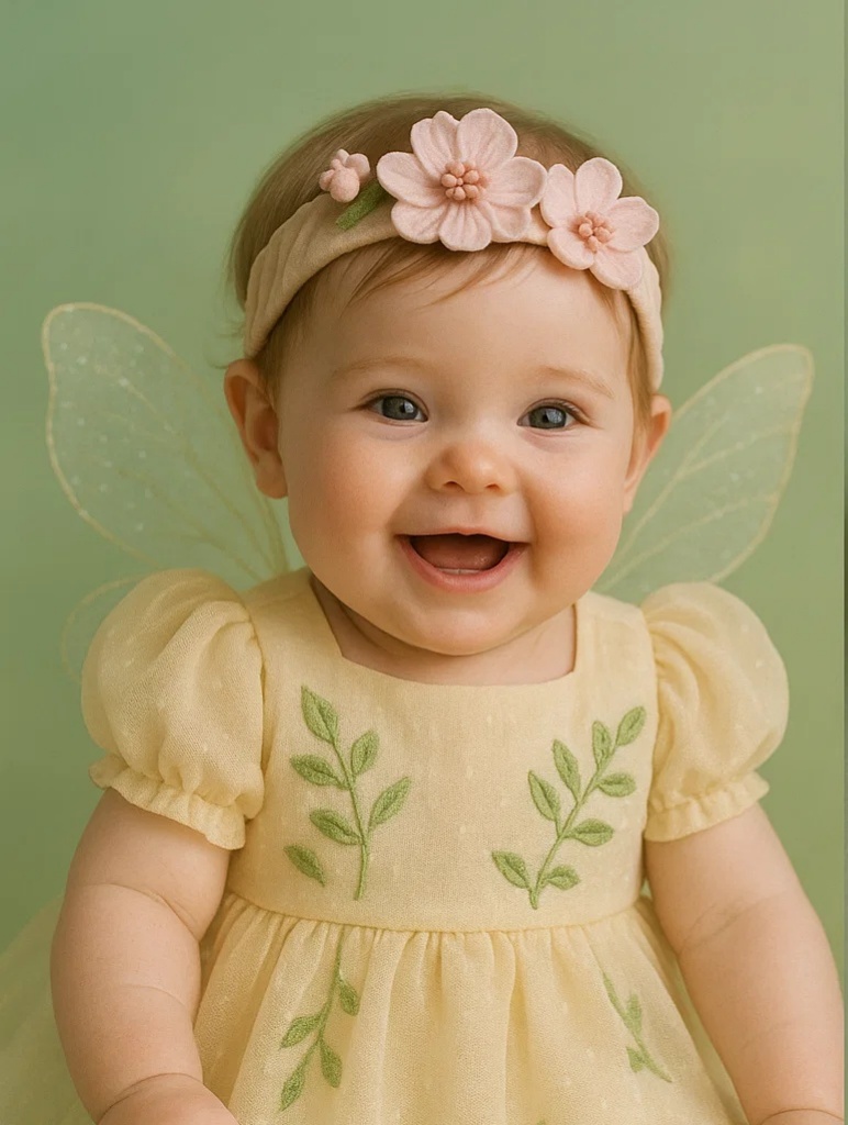 Peony Dream Fairy Headband – Cream Peony, Soft Lace Band