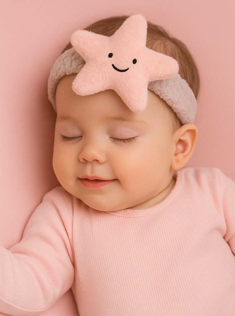 Baby Starfish Removable Plush Toy Headband - Soft Plush