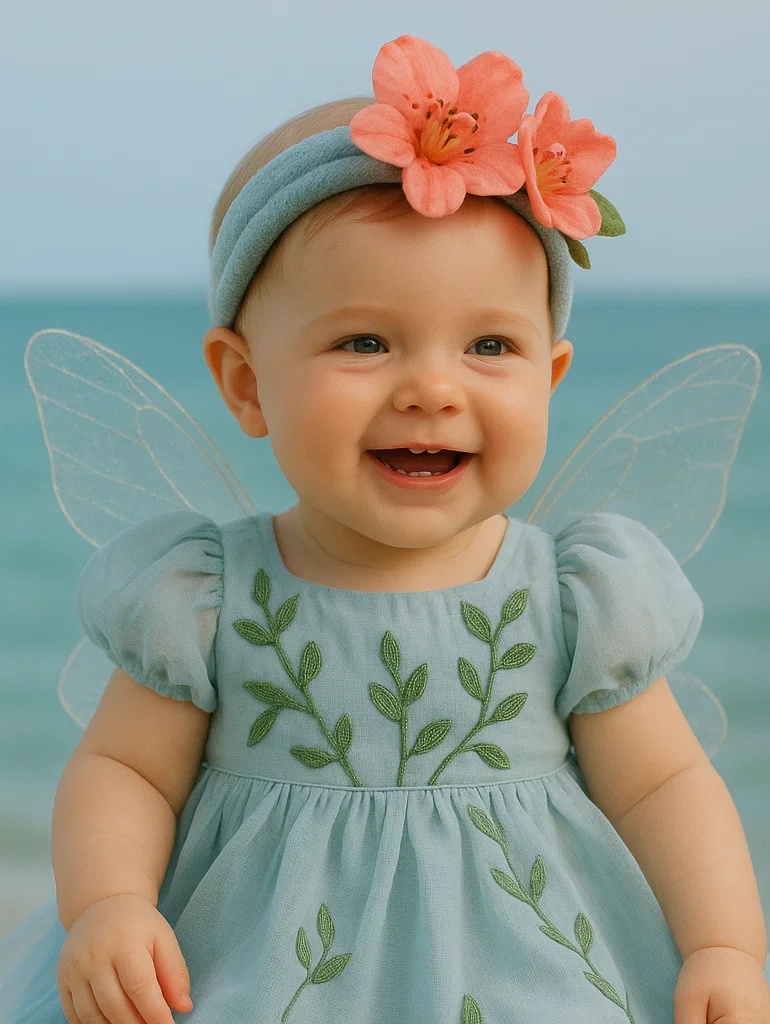 Charming Baby Headband with Soft Pink Flower Design
