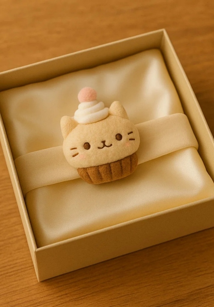 Cute Cat Baby Headband with Cupcake – Soft and Sweet for Your Baby