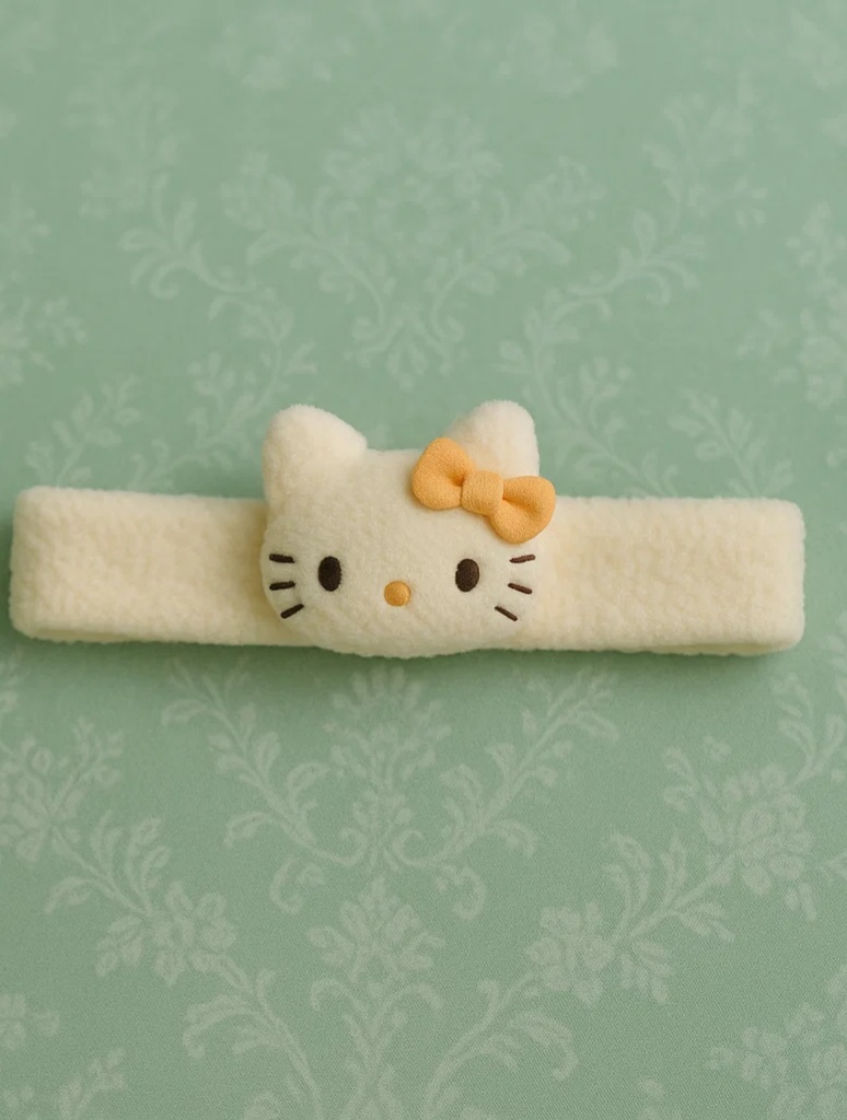 Cat-Themed Baby Headband (Light Green)