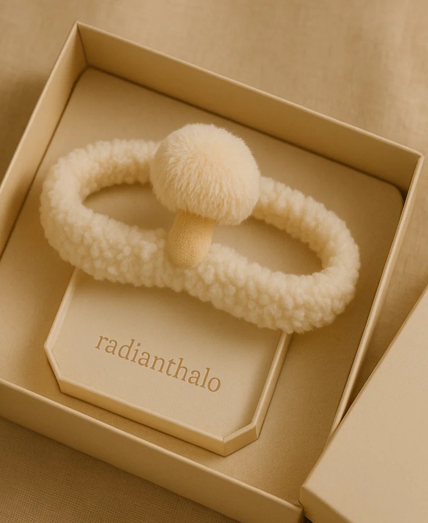 Soft Baby Headbands with Mushroom Embellishment for Eco-Friendly Baby Collections