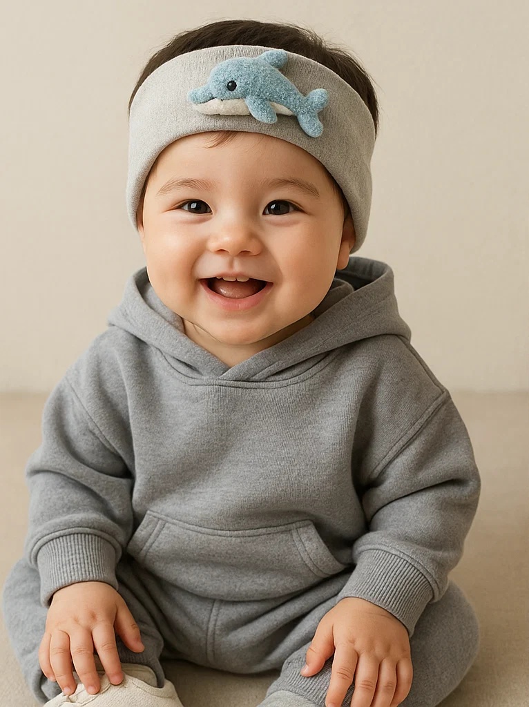 Plush Dolphin Headband – Baby Toy Style for Daily Fun