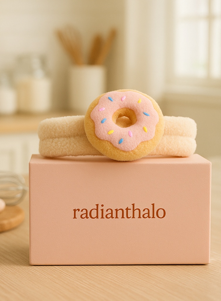 Cute Donut Design Baby Headband for Photography
