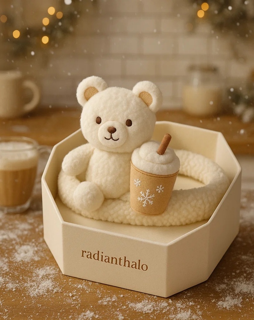 Warm Bunny Baby Headband with Pumpkin Drink – Ideal for Halloween Themed Photos
