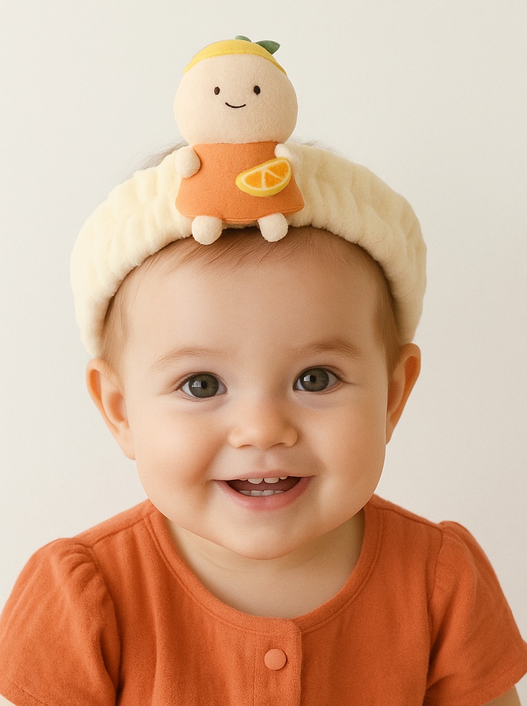 Removable Plush Toy Headband - Soft and Cozy for Baby’s Comfort
