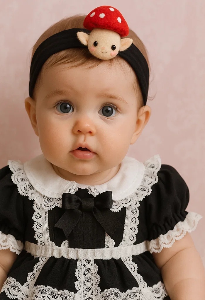 Mushroom Baby Headband – Cute and Whimsical